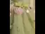 Fée Des Fleurs Vert Cendré Perle Appliques Anniversaire Robe Ceremonie Fille 2023 Robe Boule Encolure Dégagée Sans Manches Dos Nu Noeud Ceinture Longue