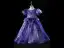 Sparkly Royal Blue Beading Pearl Sequins Rhinestone Birthday Flower Girl Dresses 2023 Ball Gown Scoop Neck Puffy Short Sleeve Floor-Length / Long