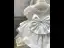 Chic / Beautiful White Short Pearl Wedding Flower Girl Dresses 2023 Ball Gown Square Neckline Short Sleeve Backless Bow Tulle