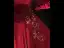 Elegant Burgundy Beading Rhinestone Sequins Lace Flower Prom Dresses 2023 Ball Gown Satin Square Neckline Short Sleeve Backless Floor-Length / Long Prom