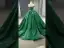 Vintage / Retro High-end Dark Green Handmade  Beading Rhinestone Sequins Prom Dresses 2023 Ball Gown Off-The-Shoulder Sleeveless Backless Court Train