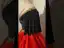 Ethnic Red Beading Lace Flower Satin Prom Dresses 2023 Ball Gown Scoop Neck Short Sleeve Backless Floor-Length / Long Formal Dresses