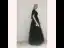 Elegant Black Prom Dresses 2019 A-Line / Princess V-Neck Suede Beading Short Sleeve Backless Floor-Length / Long Formal Dresses