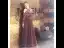 Chic / Belle Bordeaux Robe De Soirée Princesse Bustier En Dentelle Fleur Gonflée Manches Longues Dos Nu Longue Robe De Ceremonie