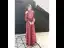 Chic / Belle Bordeaux Robe De Soirée 2019 Princesse Bustier Dentelle Paillettes Gonflée Manches Longues Dos Nu Longue Robe De Ceremonie