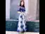 Elegant Navy Blue Evening Dresses  2019 A-Line / Princess Scoop Neck Beading Lace Flower Short Sleeve Backless Floor-Length / Long Formal Dresses