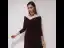 Chic / Beautiful Burgundy Homecoming Graduation Dresses 2019 A-Line / Princess Suede V-Neck Bow 3/4 Sleeve Backless Tea-length Formal Dresses