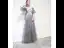 Élégant Gris Robe De Soirée 2019 Princesse Bretelles Spaghetti Appliques En Dentelle Fleur Manches Courtes Dos Nu Longue Robe De Ceremonie