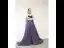 Sjarmerende Purple Stjernehimmelen Selskapskjoler 2019 Prinsesse Suede Strapless Glitter Polyester Appliques Uten Ermer Ryggløse Feie Tog Formelle Kjoler
