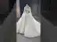 Luxury / Gorgeous White Handmade  Beading Rhinestone Sequins Cascading Ruffles Wedding Dresses 2024 Ball Gown High Neck Long Sleeve Chapel Train Wedding