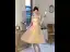 Modest / Simple Champagne Homecoming Graduation Dresses 2024 A-Line / Princess Spaghetti Straps Sleeveless Backless Tea-length Formal Dresses
