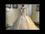 Luxe Vintage / Originale Champagne Transparentes Robe De Mariée 2019 Style Audrey Hepburn Robe Boule Col Haut Manches Longues Dos Nu Appliques En Dentelle Perlage Glitter Tulle Cathedral Train Volants