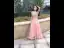 Elegant Blushing Pink Homecoming Graduation Dresses 2019 A-Line / Princess Lace Flower Pearl Rhinestone Backless Floor-Length / Long Formal Dresses
