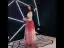 Charming Gradient-Color Burgundy Evening Dresses  2019 A-Line / Princess V-Neck Lace Star 3/4 Sleeve Floor-Length / Long Formal Dresses