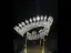 High-end Silver Rhinestone Zirkon Bröllop Krona 2024 Brud Huvudbonad