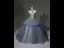 High-end Navy Blue Beading Cascading Ruffles Prom Dresses 2024 Ball Gown Strapless Sleeveless Backless Court Train Prom Formal Dresses