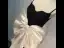 Sexy Schwarz Satin Schleife Abendkleider 2024 Meerjungfrau Spaghettiträger Ärmellos Rückenfreies Sweep / Pinsel Zug Abend Festliche Kleider