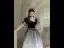 Fashion Black Rhinestone Prom Dresses 2024 A-Line / Princess Square Neckline Short Sleeve Backless Bow Sash Floor-Length / Long Prom Formal Dresses