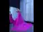 High-end Fuchsia Handmade  Beading Prom Dresses 2024 Trumpet / Mermaid Strapless Sleeveless Backless Court Train Prom Formal Dresses