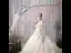 Elegant Champagne Wedding Dresses 2019 Ball Gown Off-The-Shoulder Beading Lace Flower Sequins Short Sleeve Backless Cathedral Train