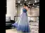 Chic / Beautiful Royal Blue Evening Dresses  2019 A-Line / Princess Spaghetti Straps Sleeveless Rhinestone Sash Glitter Tulle Floor-Length / Long Ruffle Backless Formal Dresses