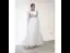 Best Grey Lace Evening Dresses  2019 A-Line / Princess Scoop Neck Sleeveless Appliques Lace Floor-Length / Long Ruffle Backless Formal Dresses