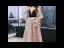 Sexy Marron Daim Robe De Soirée 2019 Princesse Transparentes Col v profond Sans Manches Rayé Tulle Ceinture Tribunal Train Volants Dos Nu Robe De Ceremonie