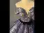 Elegant Navy Blue Glitter Printing Prom Dresses 2024 Ball Gown Off-The-Shoulder Short Sleeve Backless Floor-Length / Long Prom Formal Dresses