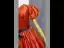 Elegant Orange Satin Prom Dresses 2024 A-Line / Princess Off-The-Shoulder Short Sleeve Backless Bow Sash Floor-Length / Long Prom Formal Dresses