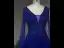 High-end Royal Blue Handmade  Beading Prom Dresses 2024 A-Line / Princess V-Neck Sleeveless Backless Floor-Length / Long Prom Formal Dresses
