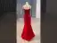 High-end Burgundy Gradient-Color Handmade  Beading Pearl Sequins Prom Dresses 2024 Trumpet / Mermaid Spaghetti Straps Sleeveless Backless Sweep Train Prom Formal Dresses