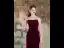 Charming Burgundy Velvet Evening Dresses 2024 Trumpet / Mermaid Spaghetti Straps Sleeveless Backless Floor-Length / Long Evening Party Formal Dresses