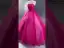 Fashion Fuchsia Cascading Ruffles Prom Dresses Ball Gown 2024 Strapless Sleeveless Backless Floor-Length / Long Prom Formal Dresses