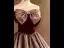 Elegant Burgundy Prom Dresses 2024 Ball Gown Strapless Bow Sleeveless Backless Floor-Length / Long Prom Formal Dresses