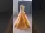 High-end Gold Rhinestone Sequins Pleated Prom Dresses 2024 A-Line / Princess High Neck Sleeveless Floor-Length / Long Prom Formal Dresses