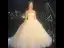 Modest / Simple Champagne Organza Corset Wedding Dresses 2019 Ball Gown Strapless Sleeveless Backless Cathedral Train Ruffle