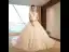 Chic / Belle Ivoire Robe De Mariée 2019 Princesse Transparentes Col v profond Sans Manches Dos Nu Appliques En Dentelle Fleur Perle Perlage Cathedral Train Volants
