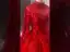 High-end Red Handmade  Beading Pearl Sequins Appliques Prom Dresses 2024 Ball Gown High Neck Long Sleeve Backless Chapel Train Prom Formal Dresses