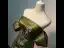 Chinese style Clover Green Printing Prom Cheongsam 2024 Trumpet / Mermaid Off-The-Shoulder Short Sleeve Backless Floor-Length / Long