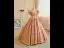 Chic / Beautiful Orange Beading Prom Dresses 2024 Ball Gown Square Neckline Puffy Short Sleeve Backless Floor-Length / Long Prom Formal Dresses