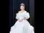 Vintage / Retro White Lace Flower Satin Cascading Ruffles Wedding Dresses 2024 Ball Gown Off-The-Shoulder Short Sleeve Backless Floor-Length / Long Wedding