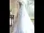 Charming Sage Green Beading Pearl Appliques Prom Dresses 2024 Ball Gown Off-The-Shoulder Short Sleeve Backless Floor-Length / Long Prom Formal Dresses