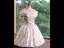 Elegant White Satin Butterfly Bow Appliques Birthday Party Dresses 2024 Ball Gown Off-The-Shoulder Sleeveless Backless Short Formal Dresses