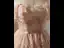 Vintage / Retro Blushing Pink Appliques Birthday Party Dresses 2024 Ball Gown Off-The-Shoulder Short Sleeve Backless Knee-Length Formal Dresses