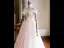 Chic / Beautiful Champagne Glitter Pearl Prom Dresses 2024 Ball Gown Off-The-Shoulder Short Sleeve Backless Floor-Length / Long Prom Formal Dresses