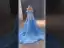 High-end Pool Blue Handmade  Beading Sequins Prom Dresses 2024 Ball Gown Off-The-Shoulder Long Sleeve Backless Court Train Prom Formal Dresses