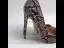 Schöne Braun Abend Pumps 2019 Schlangenhautmuster 12 cm Stilettos Spitzschuh Pumps