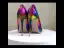 Chic / Beautiful Rainbow Rave Club Pumps 2019 Multi-Colors Leather 10 cm Stiletto Heels Pointed Toe Pumps