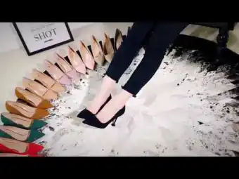 Rimelig Svart Kontor Pumps 2019 Suede 9 Cm Stiletthæler Spisse Pumps