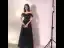 Chic / Beautiful Black Evening Dresses  2019 A-Line / Princess Off-The-Shoulder Short Sleeve Spotted Tulle Beading Sash Formal Dresses Ruffle Backless Floor-Length / Long